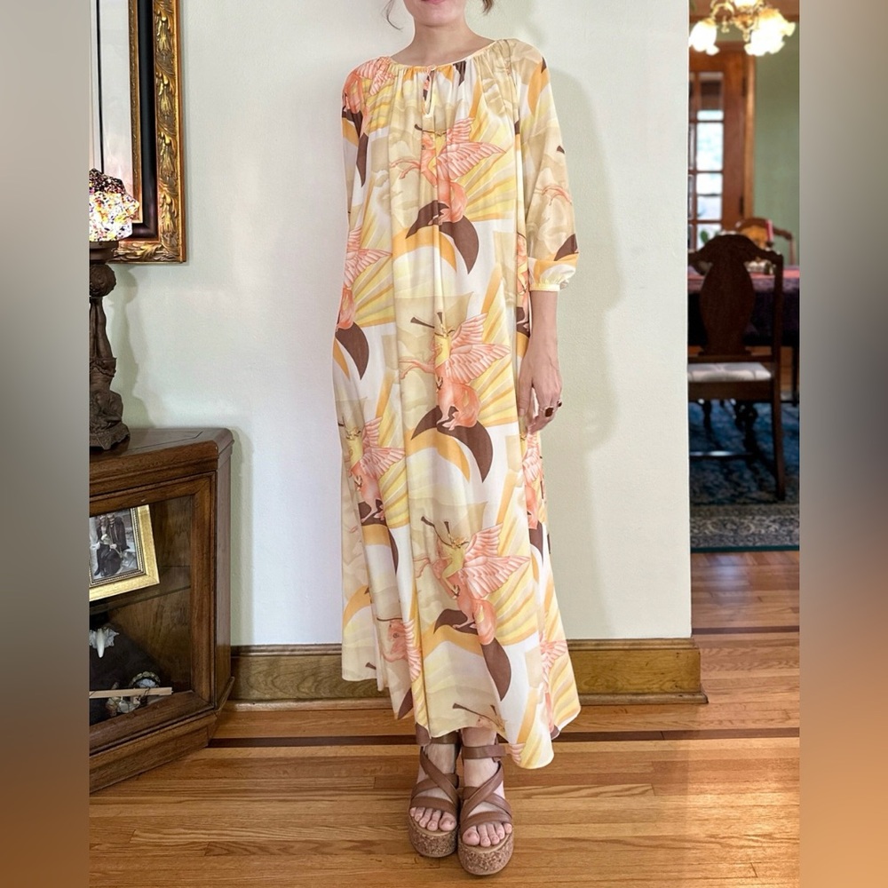 1960s Peter Max Style House Dress